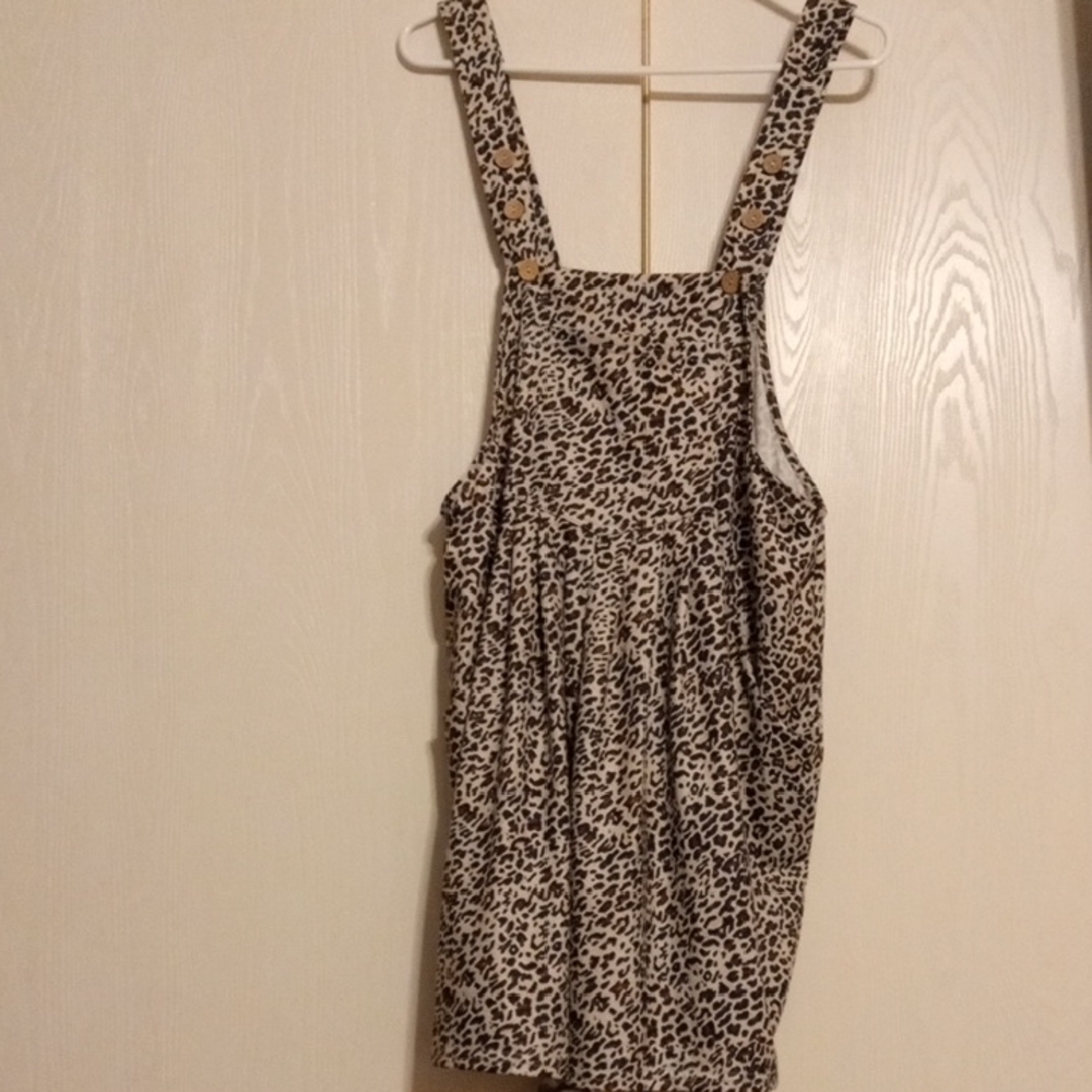 Lyaa Leopard Print Pinafore Dress